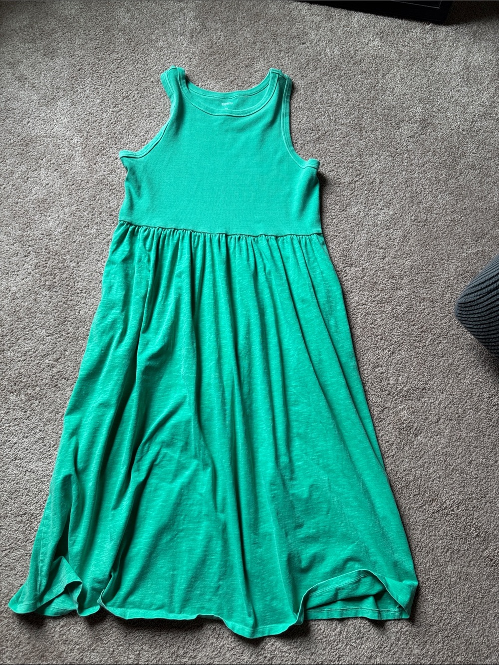 Sonoma Sleeveless Green Midi Dress